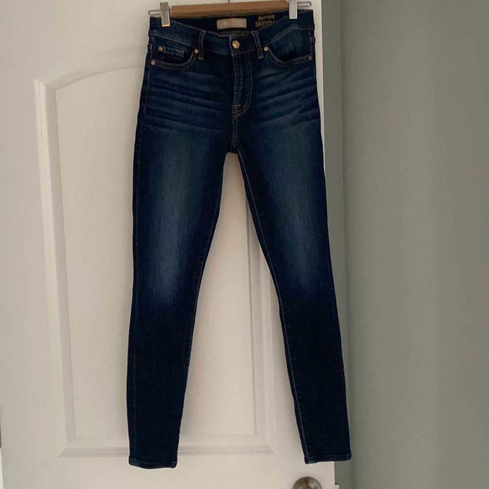 7 for all mankind Bair ankle skinny jeans in Fate (dark blue wash) size 27